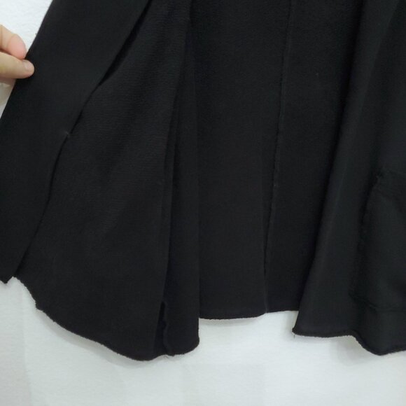 Eileen Fisher Lightweight Organic Cotton Terry Blazer Raw Edge Pockets Size M - Picture 9 of 16